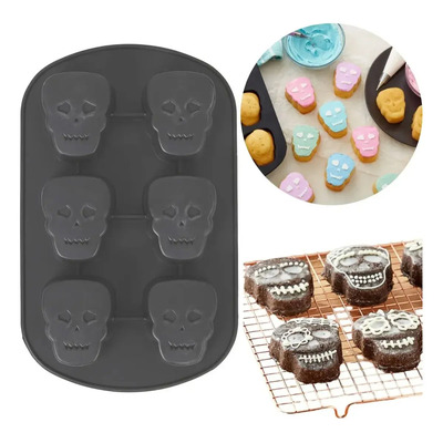 Molde Silicón Calavera Halloween Wilton 2105-0-0847 | Envío gratis