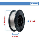 Pgn Flux Core Mig Wire - E71t-11-0.035 Inch - 10 Pound Spool