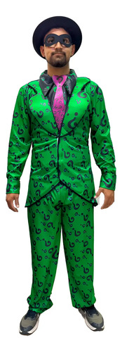 Disfraz De Riddler El Acertijo, Para Hombre