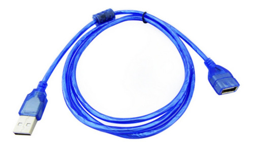 Cable Extensor Usb 2.0 1.5 Metros Azul Techcenter