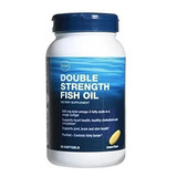 Gnc Double Strength Fish Oil, 90 Caps Sabor Limón