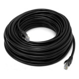 Cabo Para Internet Lan Rj45 Preto Pronto Pra Uso 20m Top 