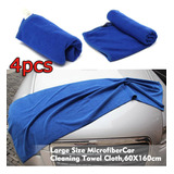 4 Kits De Lavado De Coche Toalla 60x160cm Poliéster Para Lim