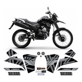 Kit Adesivos Completo Xtz 250 Lander 2021 2022 Black Eclipse