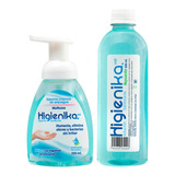 2 Pack Espuma Sanitizante 250 Ml + Repuesto 500 Ml Higienika