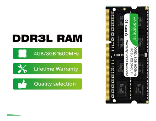 Memoria Ram Ddr3 8gb 1600mhz Laptop