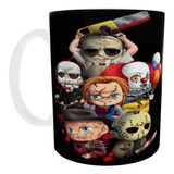 Taza Walloween Personajes De Terror