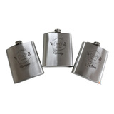 13 Porta Whisky - Cantil Bolso Personalizado Gravado 200ml