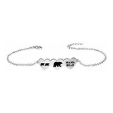 Brazalete - Mama Bear Bracelet Mama Bear With 1 2 3 Cubs Lov