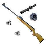 Rifle Aire Comprimido Fox Nitro Piston Classic Rotativo 4x20