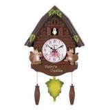 Reloj De Pared Habitación Infantil Pájaro Reloj De D .