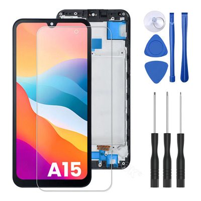 Pantalla Para Samsung A15 Oled Mostrar Táctil Con Marco Negro