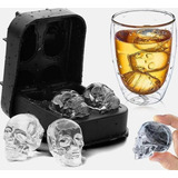 Pack X3 Molde De Silicona De Calavera Para Hielo 