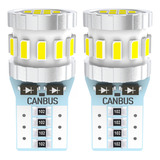 2 Bombillas Led Canbus T10 W, 5 W, Superbrillantes, 3014, 18