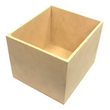 26 Cajas Sin Tapa 12cm X 11cm X 7cm De Madera Mdf Natural