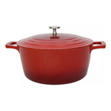 Caçarola 28cm Antiaderente Com Tampa Cook E Chef Mimo Style Cor Vermelho