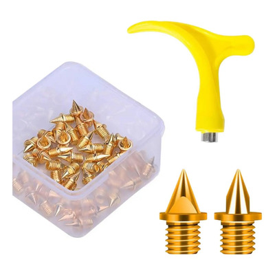 Spikes De Zapatos De Pista 50x Track And Field Running Oro