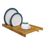 Kitchenedge Sobre El Lavabo Dish Drying Bamboo Rack