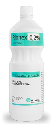 Clorexidina 0,2% Riohex Solução Aquosa 1 Litro Rioquímica