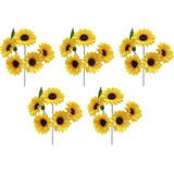 Girasoles Artificiales, 5 Piezas