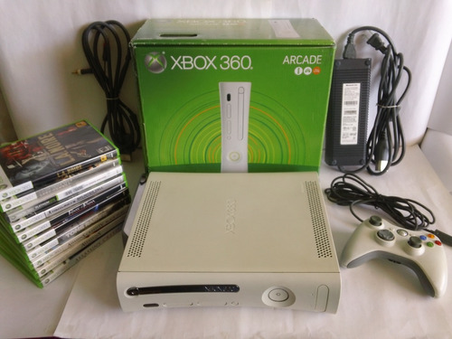 Xbox 360 Fat Disco Duro Caja De Colección 3 Juegos A Escoger