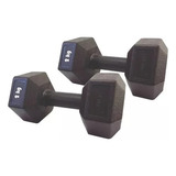 Set 2 Mancuernas 2kg Pesas Fitness Hexagonales 770store