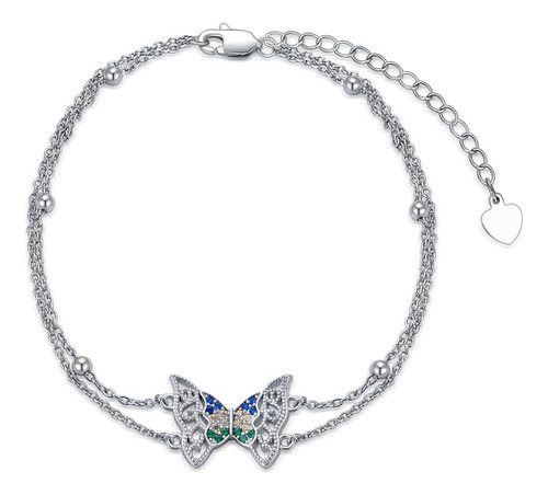 Vonala Pulsera De Mariposa Para Mujer, Cadena De Eslabones D