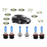 Kit Lampada Super Branca Ford Fusion Farol + Leds 2005 A 08 