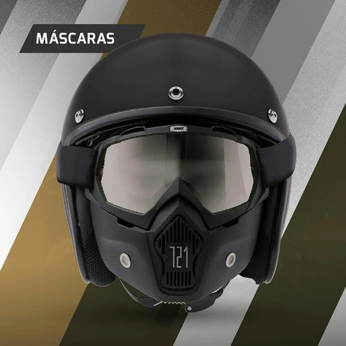 Mascara Hawk 721 Negra Visor Transparente Oeste Motos