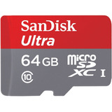 Tarjeta De Memoria Sandisk Sdsqunc-064g-gn6ma  Ultra Con Adaptador Sd 64gb