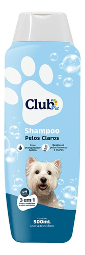 Shampoo Pelos Claros 500ml Club Pet