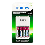Carregador Philips 4 Pilha Recarregável Aa 2450mah Xbox One