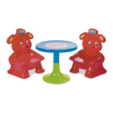 Juego De Mesa Y Sillas Ositos Infantil Rondi