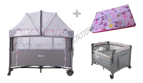 Cuna Corral Tipo Colecho Happy Baby + Colchoneta