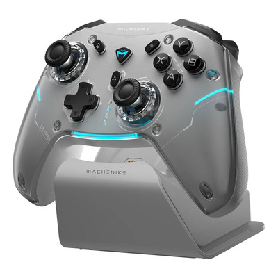 Machenike G5 Pro Max Se Control Gamepad Gamer Mando De Juego, Bluetooth Inalámbrico + 2.4g + Con Cable, Para iPhone... Gris