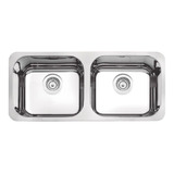 Cuba Dupla Aço Inox Alto Brilho 89x39 Retângular Tramontina