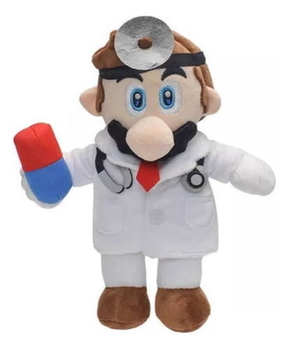 Peluche Nintendo Doctor Dr Mario Super Mario Bros 23 Cm