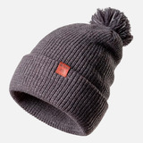 Gorro Unisex Fly Line Pom Blend-pro Beanie Gris Oscuro Lippi