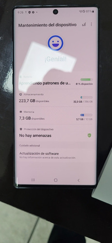 Celular Samsung Note 10 + 5g 256gb De Almacenamiento 