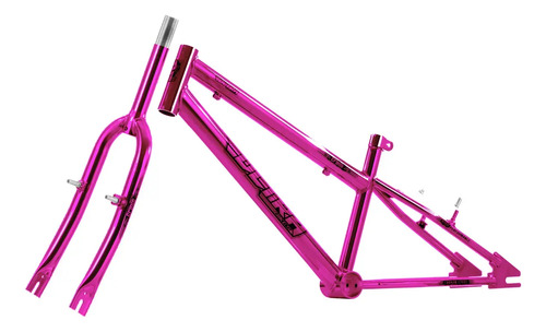 Quadro Aro 20 Com Garfo Rebaixado Ultra Bikes Chrome Line