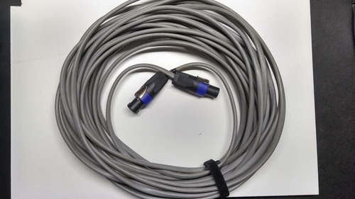 Cable Bafle Audio 2 X 2,5 Mm Conectores Speakon L. 20 Mts.