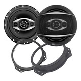 Combo Par Parlantes Cono Dual Con Aros Para Gol Corsa Vw