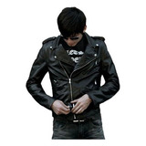 J Chamarra Rocker Slim Negra, Mi Estilo Biker