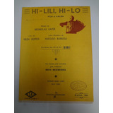 Partitura Acordeon Hi-lili, Hi-lo Bronislau Kaper 