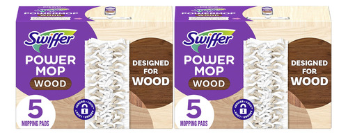 Swiffer Powermop - Recambios De Almohadillas De Madera Para