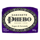 Sabão Em Barra Phebo Vegetal Toque De Lavanda De 90 G