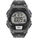 Reloj Timex Tw5m51200 10 Lap 43mm Heart Rate Casiocentro Color De La Malla Negro Color Del Bisel Gris Color Del Fondo Gris