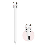 Funda De Silicona De Oso Para Apple Pencil Usb-c-blanco