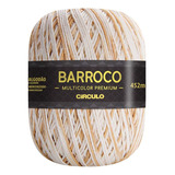 Barbante Barroco Multicolor Premium 6 Fios 400g Linha Crochê Cor Areia