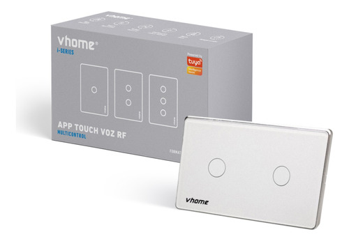 Interruptor Wifi Vhome Vector Sin Neutro 2 Canales Vshop